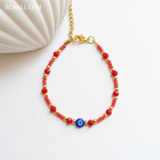 New Design Evil Eye Beads Bracelet Originally Handmade in Bali